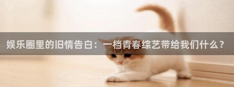 厦门聚富塑胶制品：娱乐圈里的旧情告白：一档青春综艺带给我们什么？
